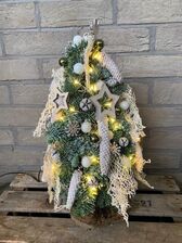 Kerstboom Nobilis nr 2: Witte tinten