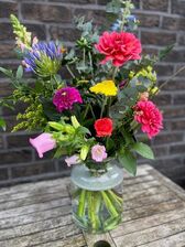 Zomers Veldboeket met dahlia's NIEUW