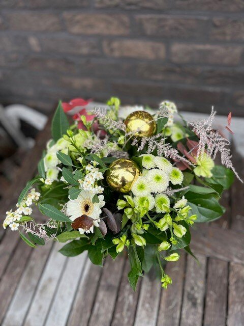 Eindejaarsboeket 2: Wit & Goud