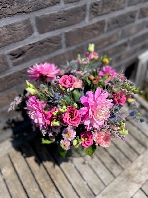 Gemengd boeket met Dahlia's