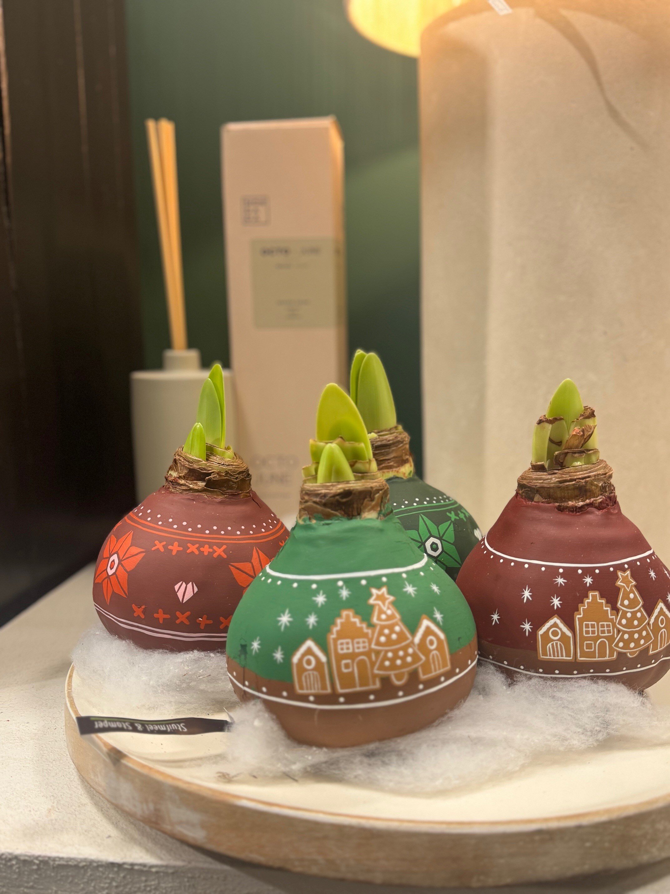 Handgeschilderde Amaryllis EXCLUSIEF BIJ S&S