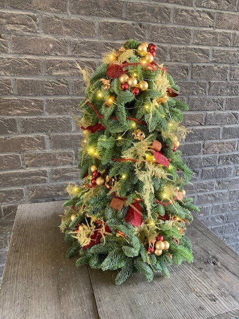 Kerstboom Nobilis nr 11: Rood & Goud