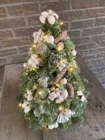 Kerstboom Nobilis nr 7: Wit & Katoen