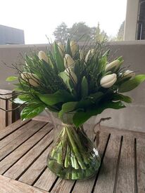 Tulpenboek in X-vaas