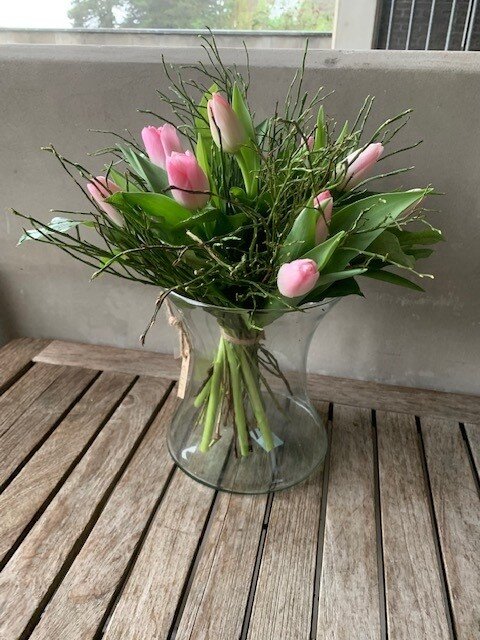 Tulpenboek in X-vaas