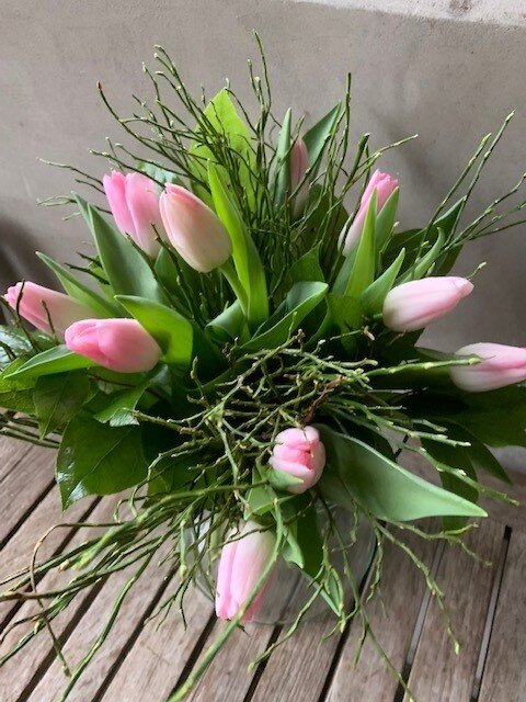 Tulpenboek in X-vaas