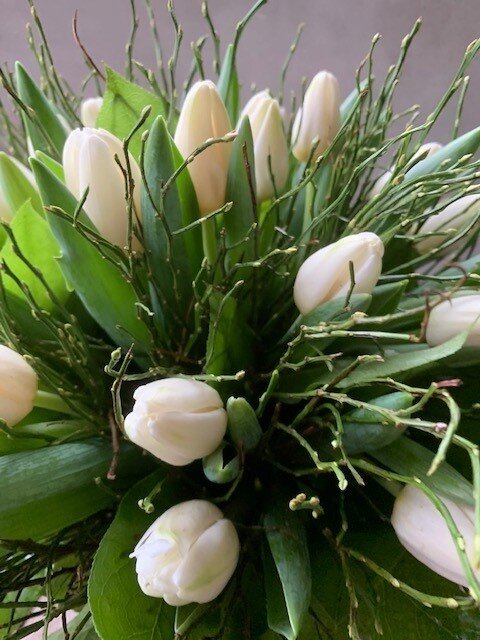 Tulpenboek in X-vaas