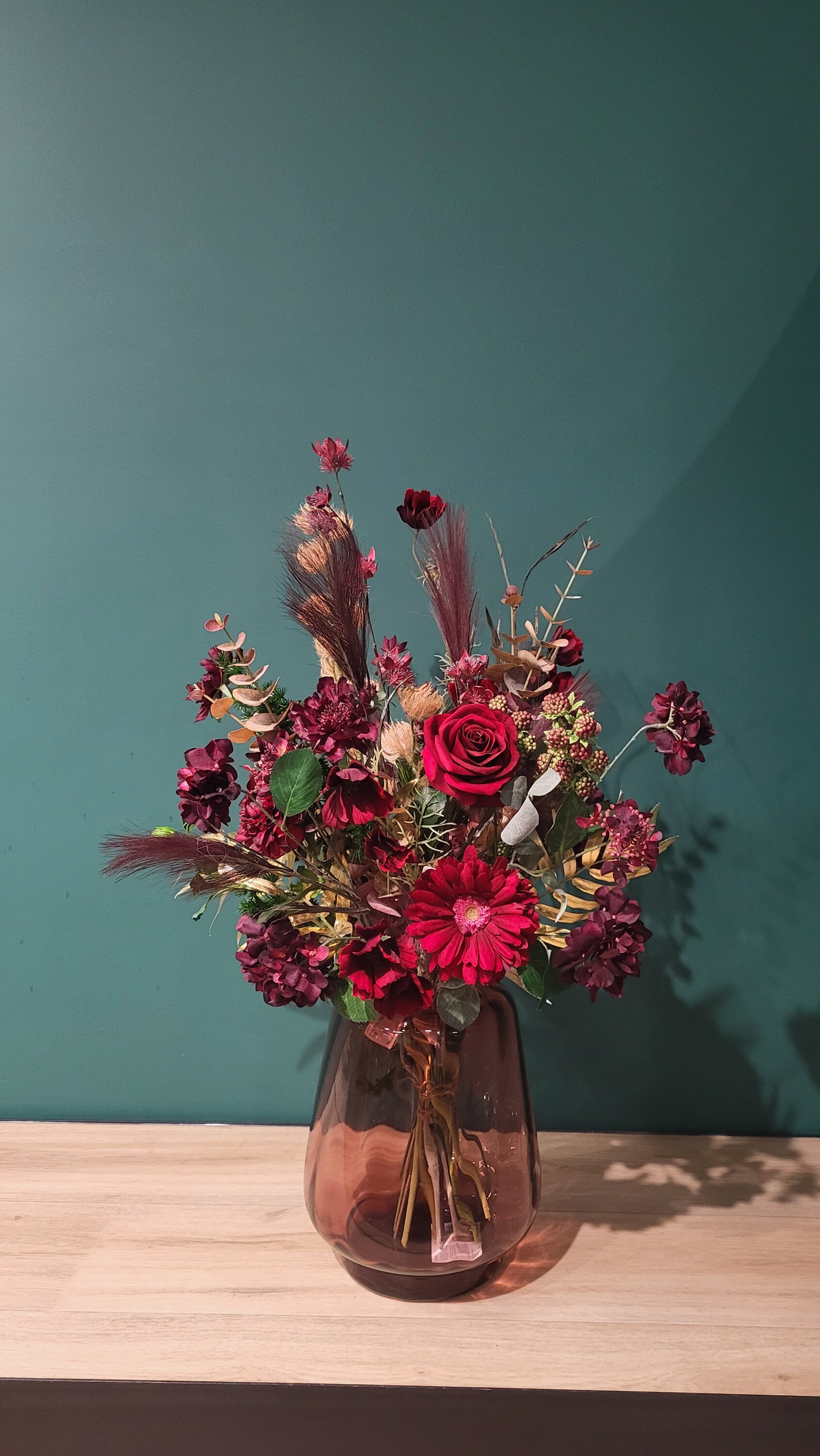Zijden boeket winterkleuren
