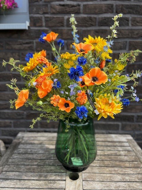 Zijden boeket Zomerkleuren